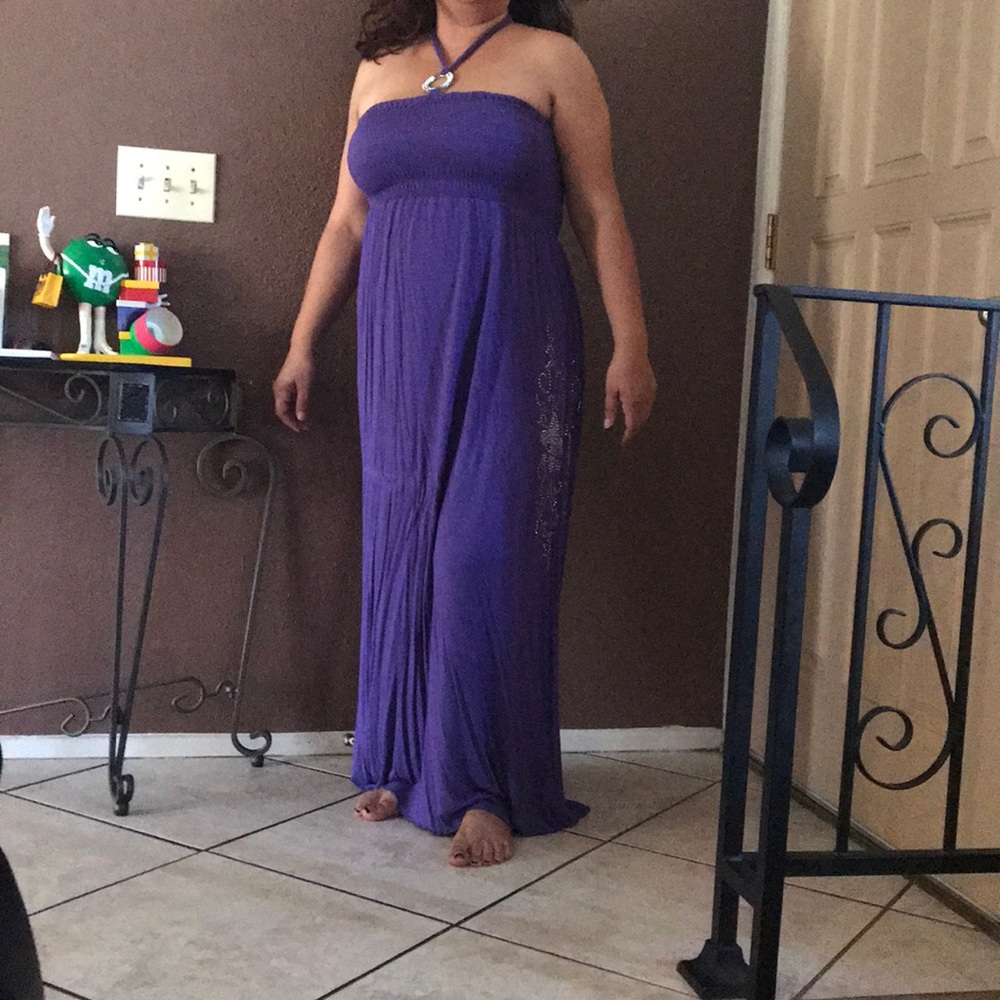 Purple stretchy dress size XL